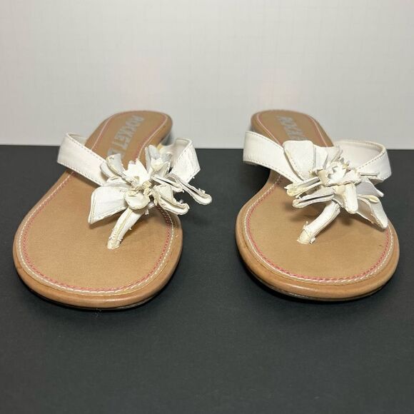 Womens ROCKET DOG White Floral Flip Flop Sandals / Size 8.5 Medium - Picture 2 of 8